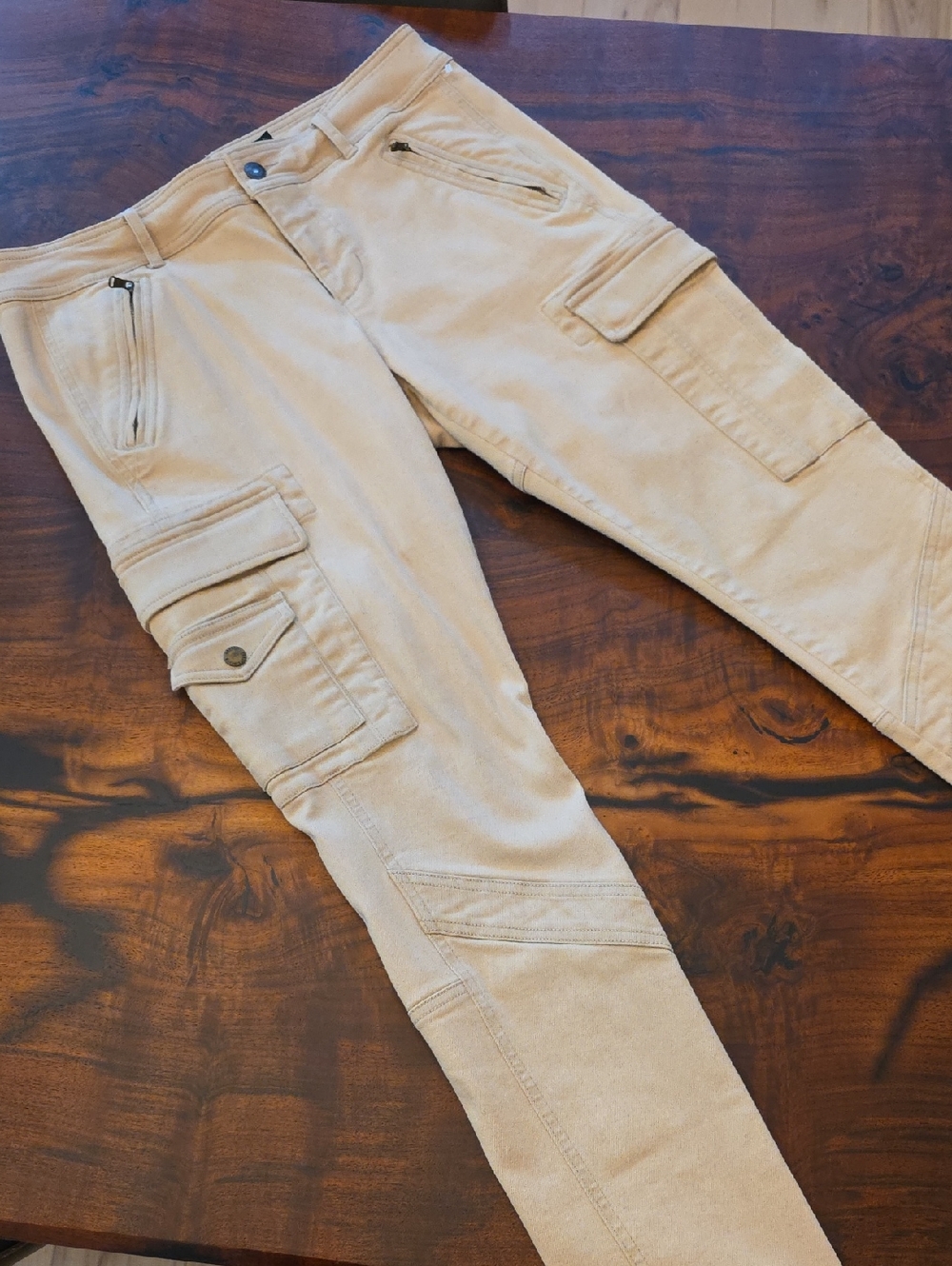 Ralph Lauren 🔥Beige Cargo Jeans🔥sz 10🔥LIKE NEW🔥